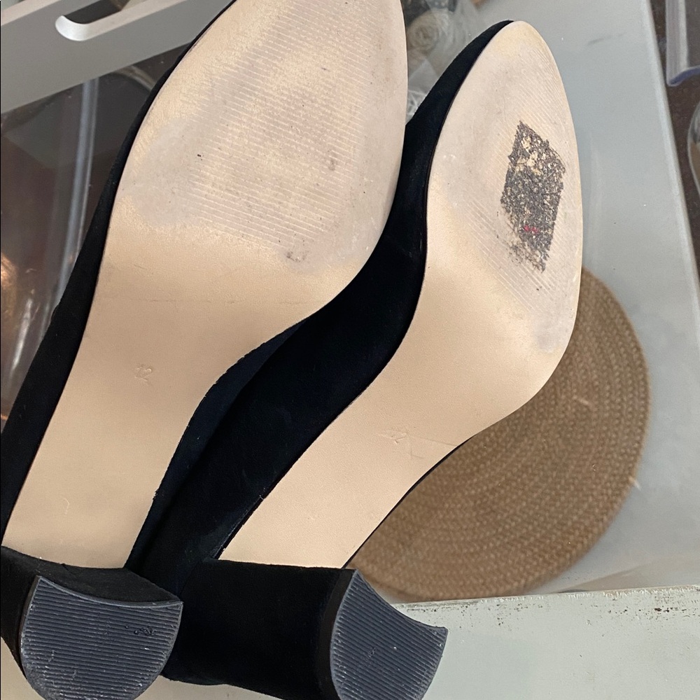 Michael Shannon Elegant Black suede Strappy Heels size 12 - Picture 5 of 5